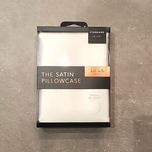 ❤️BUY 2 GET 1 FREE  Kitsch Satin Pillowcase - White
